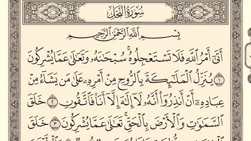 سورة النحل 16 ماهر المعيقلي