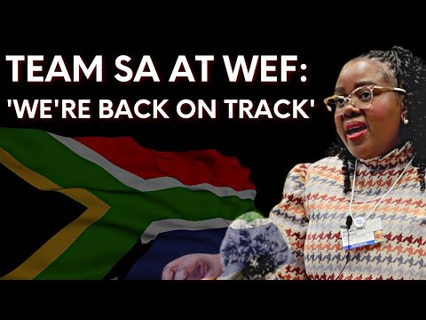 Team SA at WEF selling the we're-back-on-track message