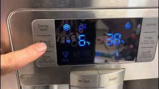 How to change the temperature of your fridge or freezer Samsung.