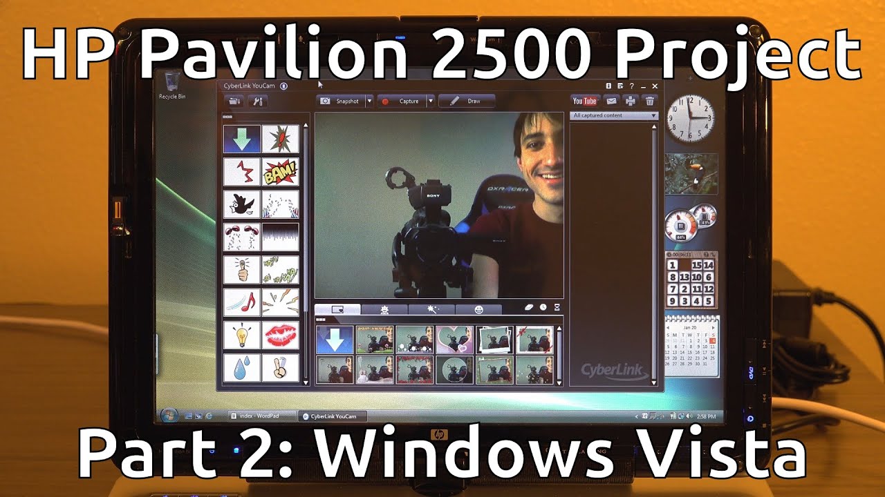 HP Pavilion 2500 Project - Part 2 (Windows Vista) - YouTube