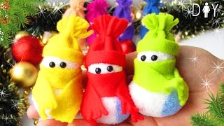DIY NEW YEAR GIFT 2017 🎄 SOFT SNOWMAN TOYS ⛄ EASY DIY screenshot 2