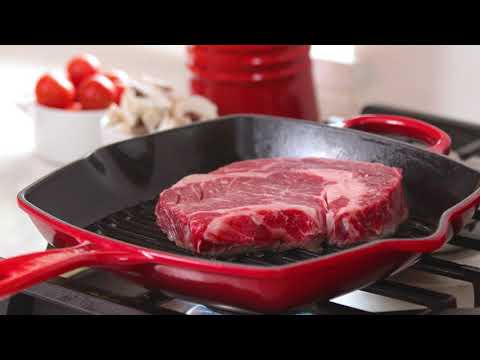 YouTube-Video: Fleisch in einer Grillpfanne Braten