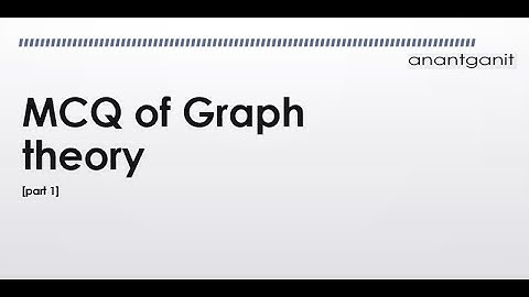 MCQ of graph theory Part 1