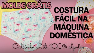 Tutorialcostura Fácil De Calcinha Infantil 100% Algodão Com Máquina Domésticamolde Grátis