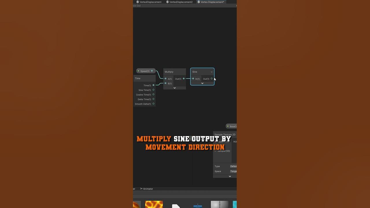Vertex Displacement Shaders in ShaderGraph | Unity Tutorial #shorts ...