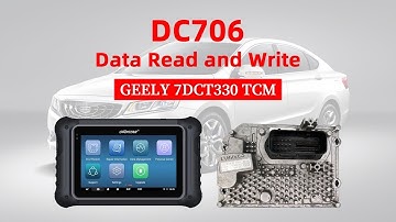 OBDSTAR DC706 Read and Write GEELY 7DCT330 TCM Data By Bench