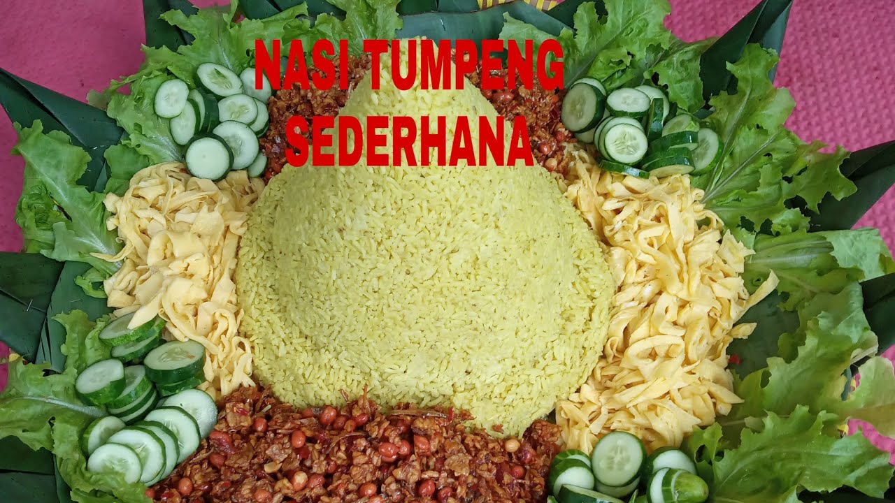  MENGHIAS  NASI  TUMPENG SEDERHANA YouTube