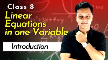 Linear Equations in One Variable  | Class 8 Maths | Basic Concepts | Raj sir