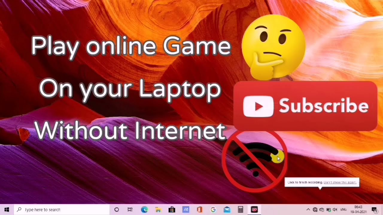 How To Play Free Online Game Without Internet On Windows 10 Laptop