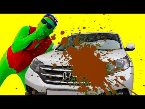 Mr. Joe in CAR WASH on Honda VS Red Man SOILED Car Mud - 13+