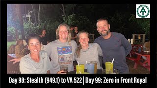 Day 98 Big Mile Day 237 Day 99 Zero In Front Royal Appalachian Trail Thru Hike 2022