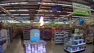 Surveillance video captures woman wanted for questioning in Dollar Tree fire