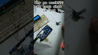 why no work?? #arduino #lcd #602a #liquidcrystal #display