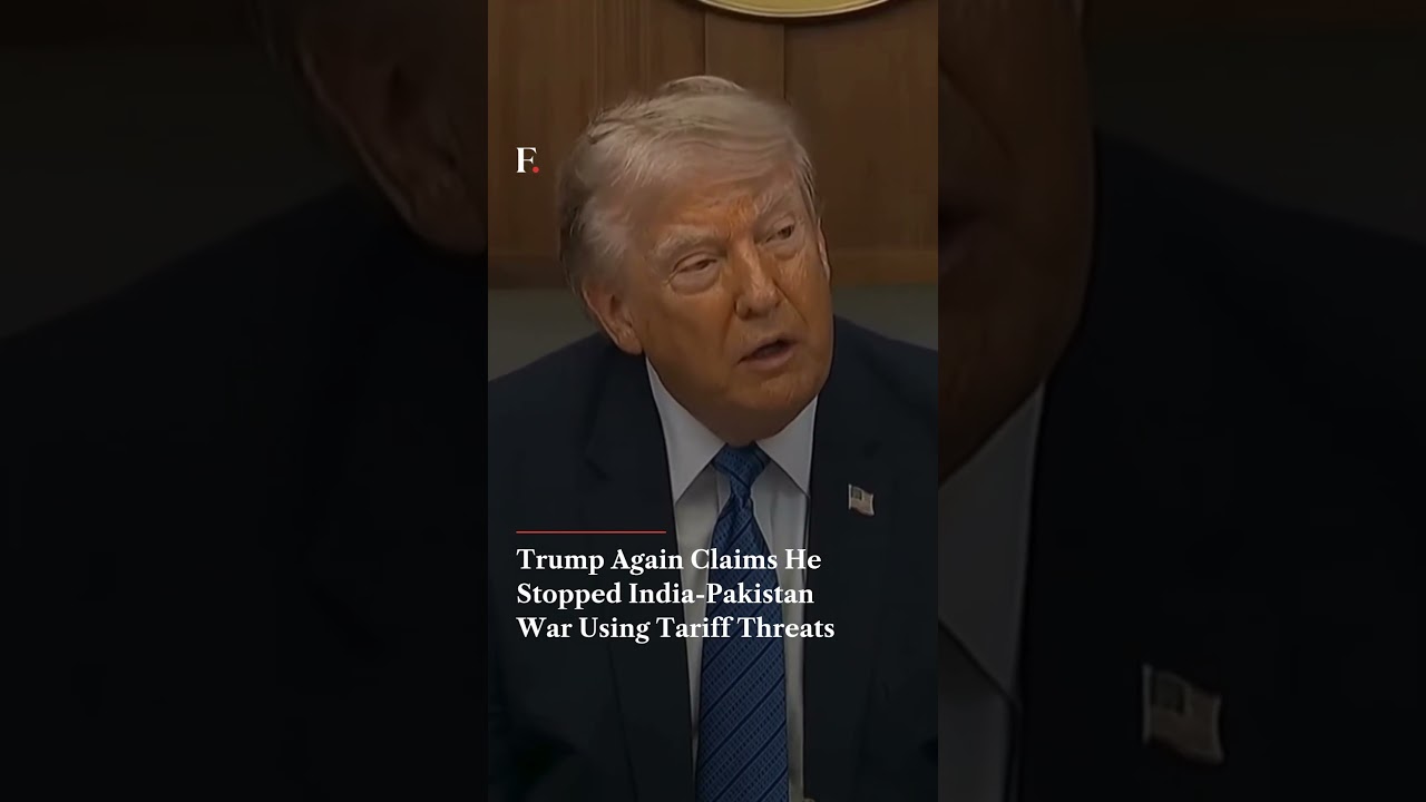 Trump Again Claims He Stopped India-Pakistan War Using Tariff Threats | Firstpost News | N18G thumbnail
