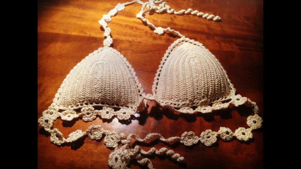 Come fare un bikini all'uncinetto #1 -- Bikini top crochet 