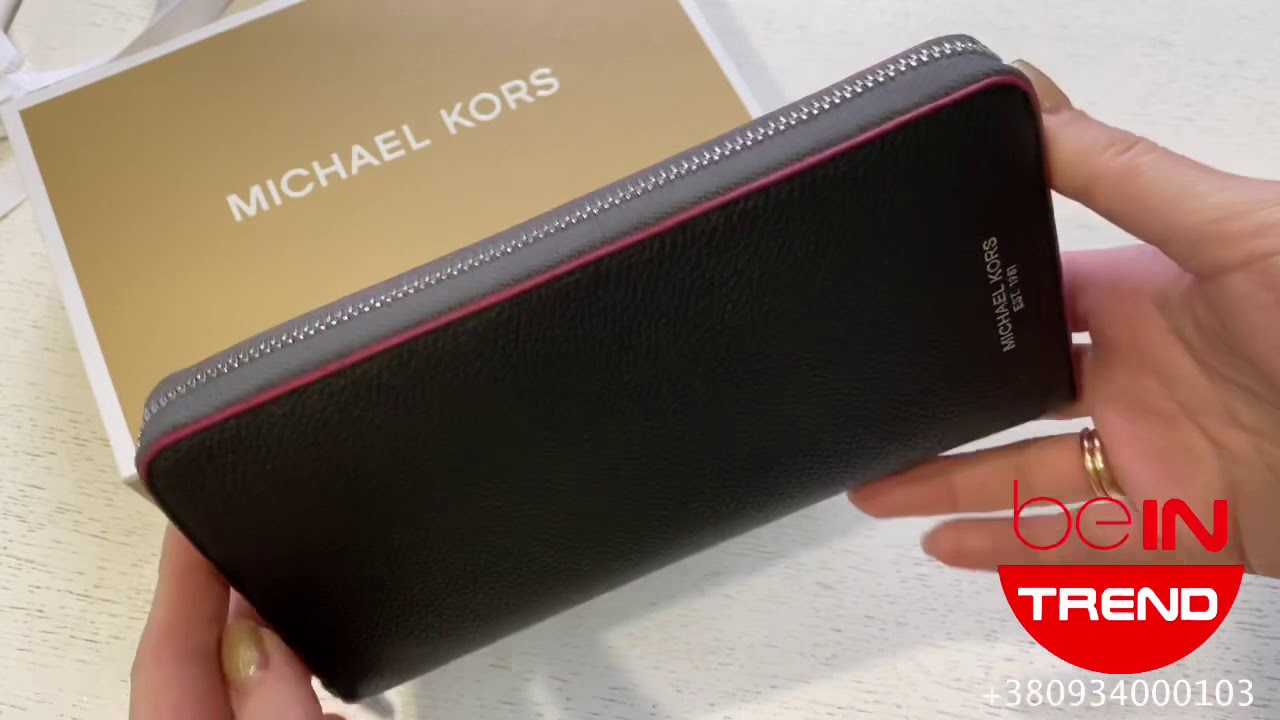 michael kors men's zip around wallet