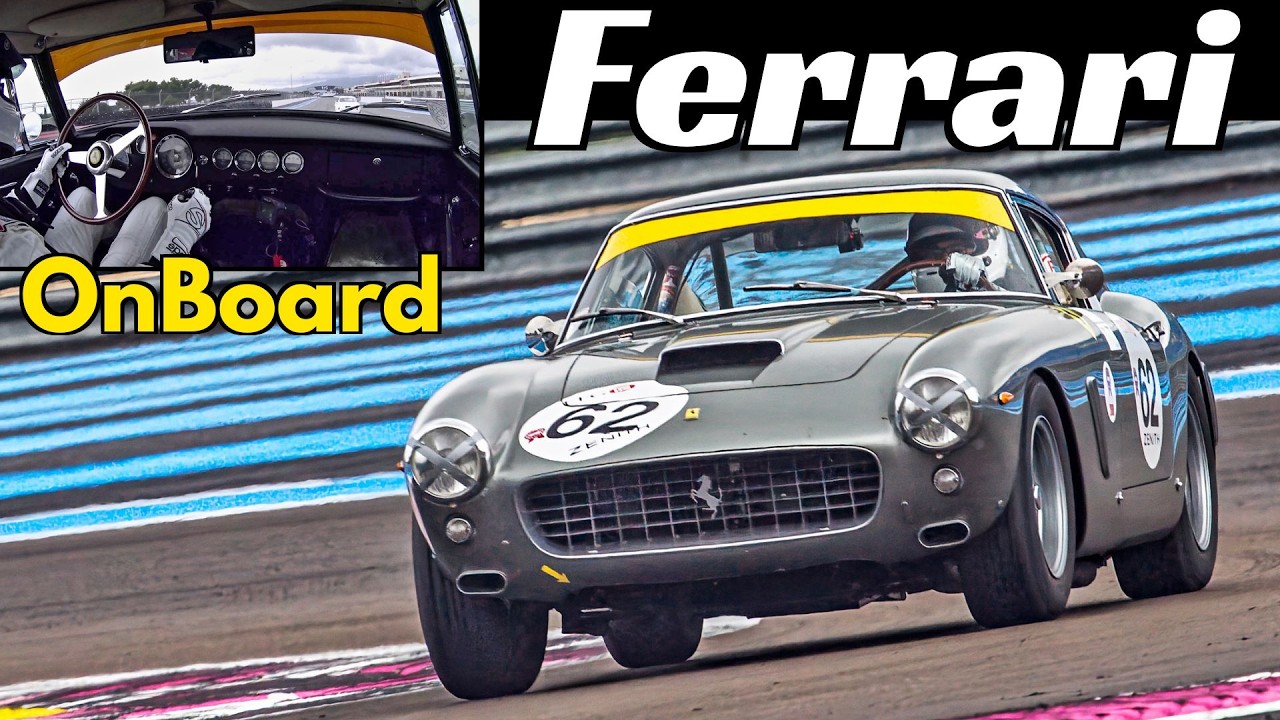 🔊 The magnificent sound of the V12 engine! 1961 Ferrari 250 GT SWB + OnBoard at Paul Ricard Circuit