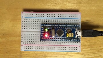 Simple and short blinking demo via STM32F103C8 board for blog comment