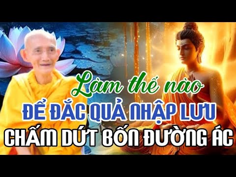 LÀM THẾ NÀO ĐỂ ĐẮC QUẢ NHẬP LƯU CHẤM DỨT BỐN ĐƯỜNG ÁC - HT THÍCH GIÁC KHANG