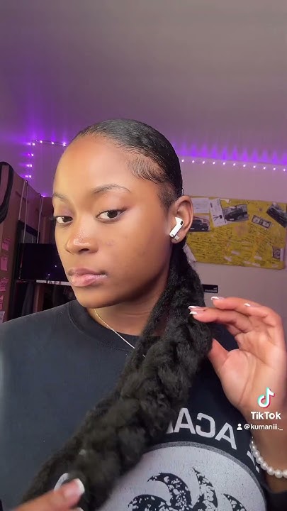 slick back braid tutorial #hair #cutehairstyle #hairstyle #shorts - YouTube