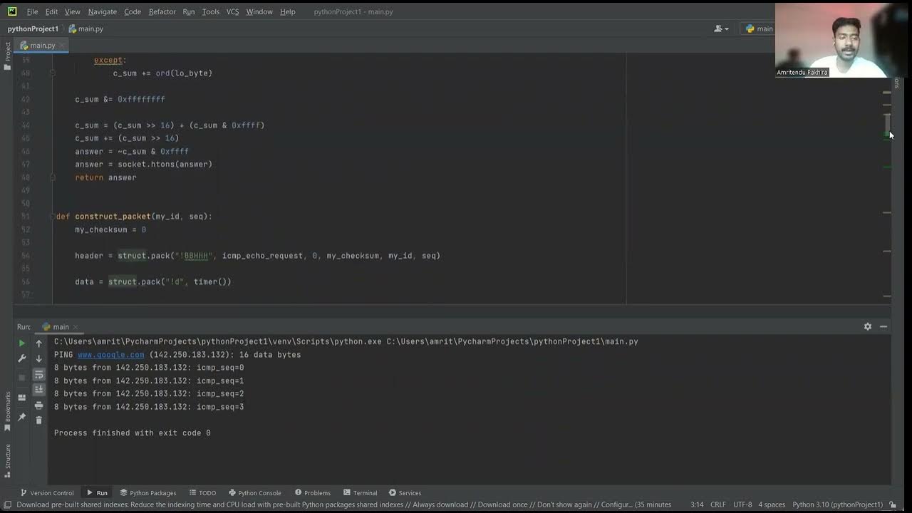 Building a Ping Application in Python - Tutorial - YouTube