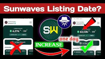 Sunwaves New Update | Sunwaves Token Listing Date || Sunwaves Mining App