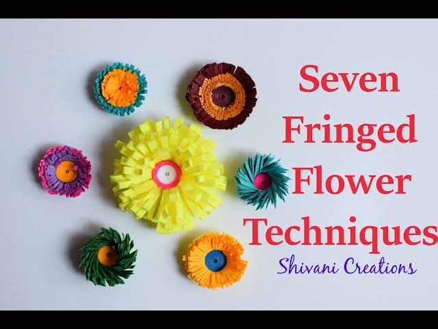 Introduction to Paper Quilling Part Four/ Quilling Fringed Flower Techniques