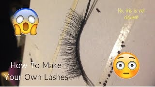 How To Make Your Own Lashes Not Clickbait Giamoni Cooper Lashes Make It Yourself Ardell Eyelashes