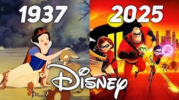 Evolution Of Disney Animation 1937 - 2025