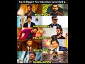 India ke Top Pan India Stars || #trending #viral #yash #prabhas #alluarjun #srk #thalapathy #shorts