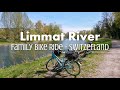 Switzerland like a Local - Easy bike ride along Limmat river in Zürich Switzerland