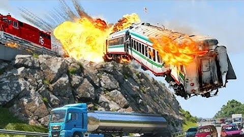 TRAIN TO HELL | THE EPIC TRAIN CHASE AND CRASH GAME - BeamNG.Drive | Crazy Game 😱🔥🔥
