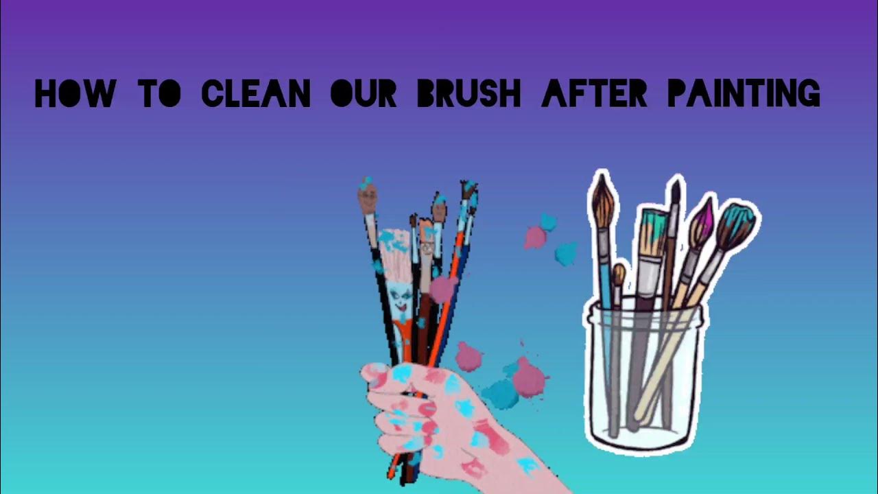How to clean brush by Turpentine YouTube