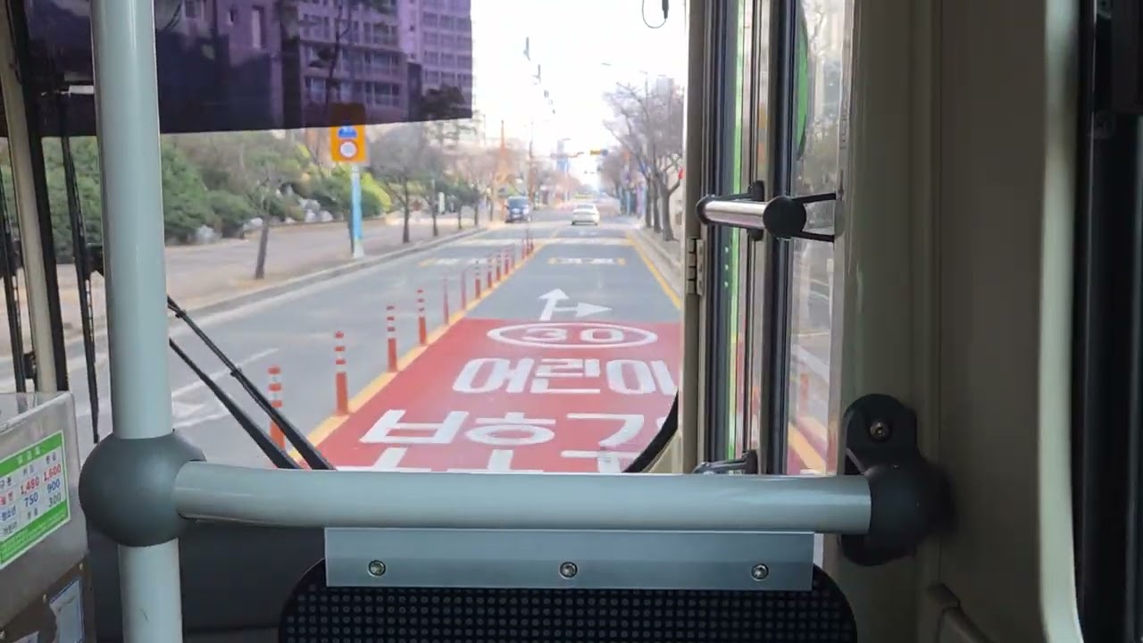 르노자동차남문~롯데캐슬아파트까지 주행영상( 녹산버스 강서구20번버스 ) 