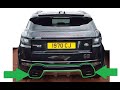 Range Rover Evoque Dynamic Rear Bumper Black Trim Upgrade / Exhaust Surrounds