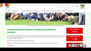 Mastercard Foundation Scholarship at Makerere University 2026 | Fully Funded | Step by Step Guide