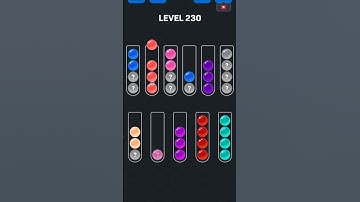 Ball Sort Puzzle nível 230 #games #gaming #gameplay #androidgames #puzzle #gamer #sort #colors