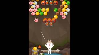 Line bubble game 2 level 417라인버블 레벨 417 LINE バブル２s screenshot 5