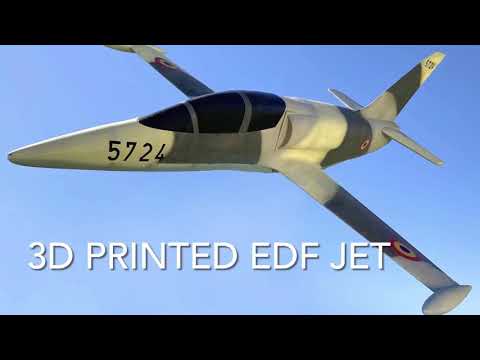 3D printed L-39 Albatros edf semi scale RC model