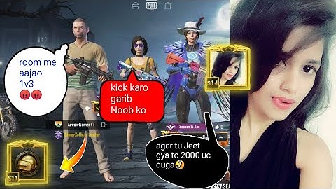 Random 3 players call me Noob / challenge for 1vs 3 TDM room (part - 33)