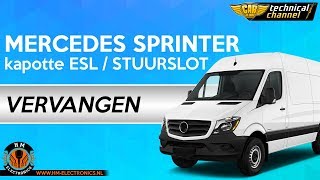 Mercedes Sprinter kapotte stuurslot ontgrendelen / vervangen