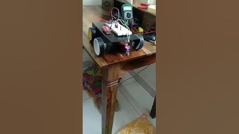 Toy car which will not fall down a table.