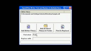 Sobolsoft com How To Use OpenOffice Writer Find and Replace In Multiple Documents Software