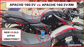 Tvs Apache 160 2V Vs New Apache 160 2V RM Vibration Test | Detailed Comparison.