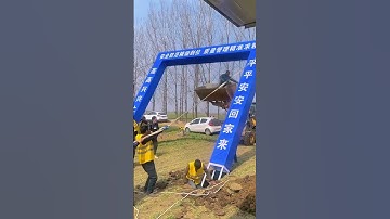 The Amazing Process of Installing a Gate Using Simple, Precise, and Very Practical Tools #Shorts