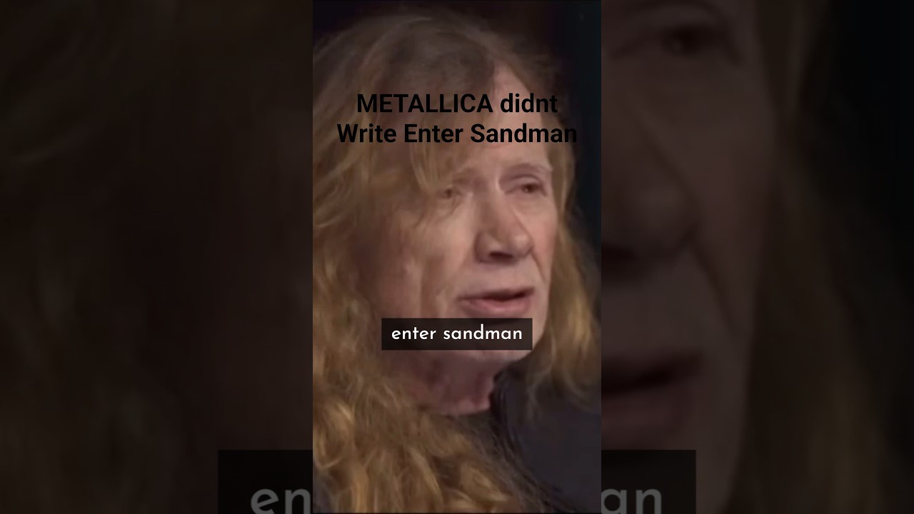 Watch Dave Mustaine on Metallica Ripping off Enter the Sandman on YouTube Watch Dave Mustaine on Metallica Ripping off Enter the Sandman on YouTube