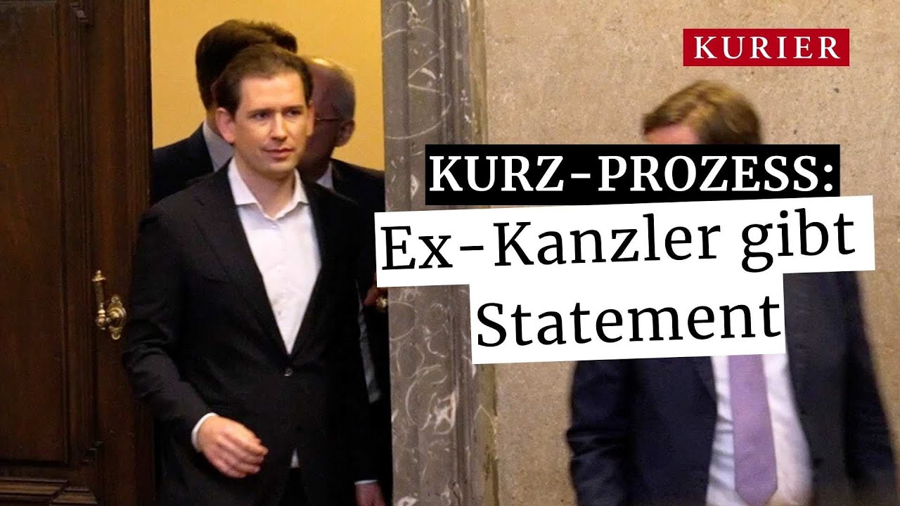 Sebastian Kurz Prozess: Ex-Kanzler gibt Statement - YouTube