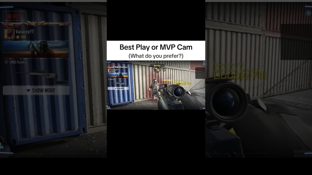 What do you prefer Best Play or MVP Cam in CODM? 