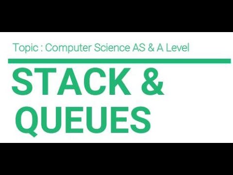 IGCSE Comp Sci A & AS Level - Stack & Queues - YouTube