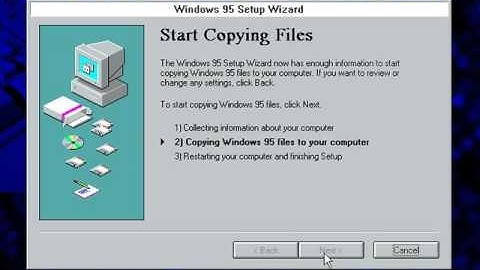 Installing Windows 95 OSR2 - Part 2 (Installing Windows 95 And Getting Ready)